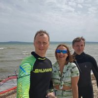 Прошли первые занятия на Таманском заливе
